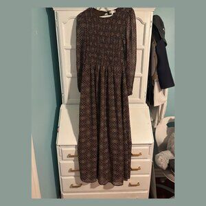 Bohme Brown Flairy Maxi dress